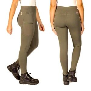 NWT Carhartt Work Utility Leggings Force Lightweight Olive Green Size 20/ XXL